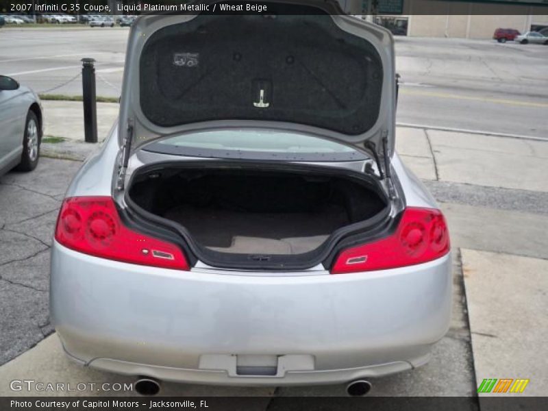 Liquid Platinum Metallic / Wheat Beige 2007 Infiniti G 35 Coupe