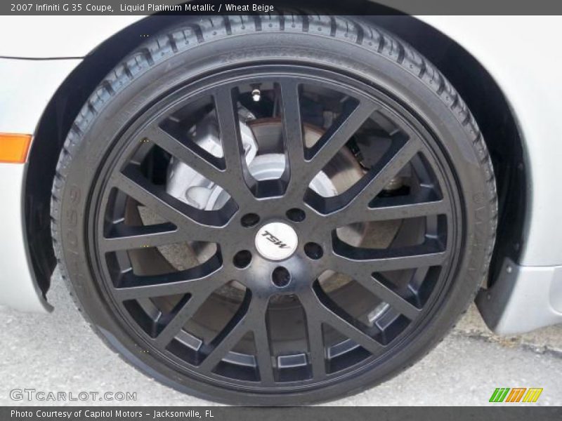 Liquid Platinum Metallic / Wheat Beige 2007 Infiniti G 35 Coupe