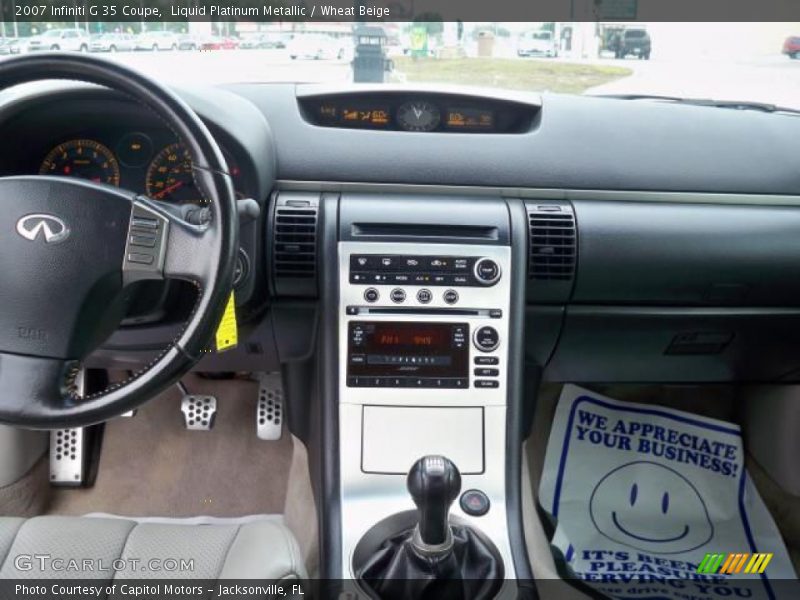 Liquid Platinum Metallic / Wheat Beige 2007 Infiniti G 35 Coupe
