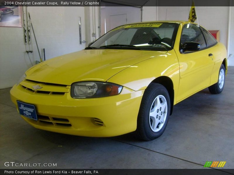 Rally Yellow / Graphite 2004 Chevrolet Cavalier Coupe