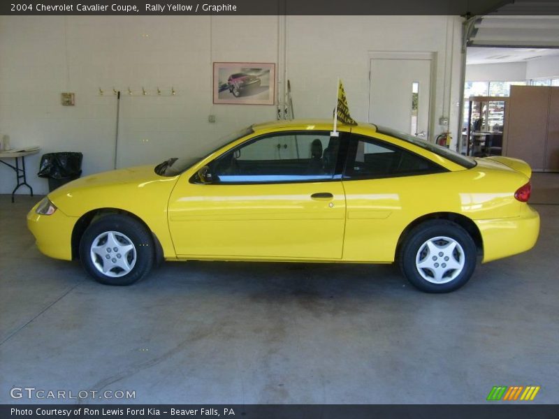 Rally Yellow / Graphite 2004 Chevrolet Cavalier Coupe