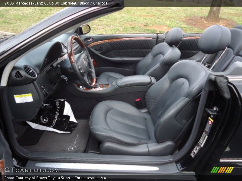  2005 CLK 500 Cabriolet Charcoal Interior