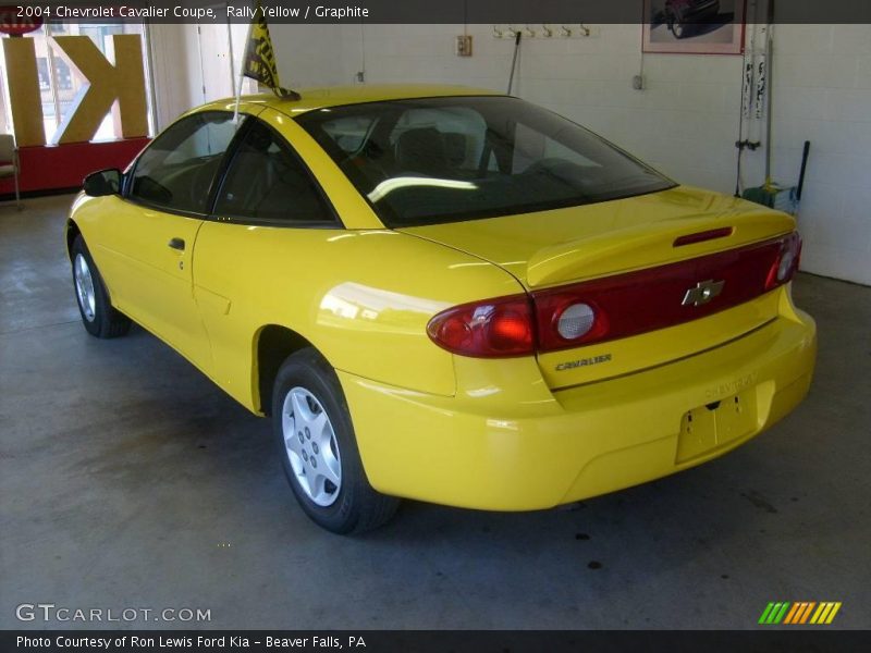 Rally Yellow / Graphite 2004 Chevrolet Cavalier Coupe