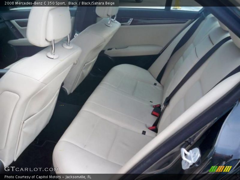 Black / Black/Sahara Beige 2008 Mercedes-Benz C 350 Sport