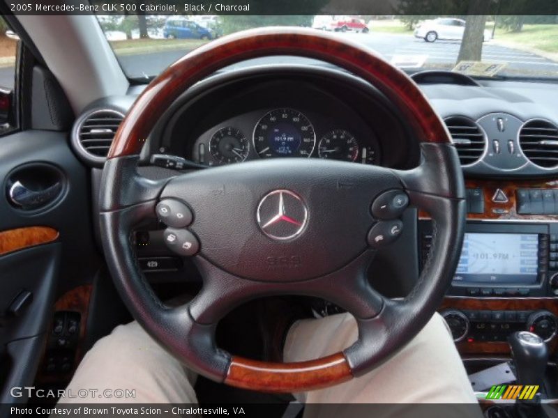 Black / Charcoal 2005 Mercedes-Benz CLK 500 Cabriolet