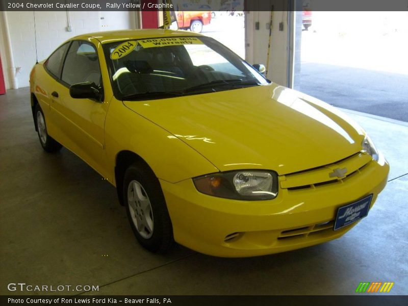 Rally Yellow / Graphite 2004 Chevrolet Cavalier Coupe