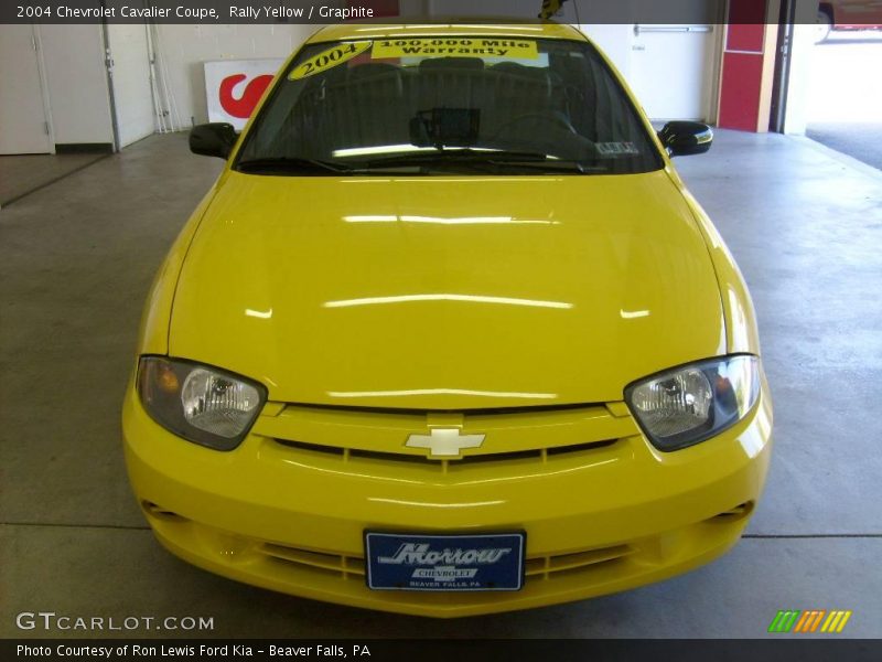 Rally Yellow / Graphite 2004 Chevrolet Cavalier Coupe