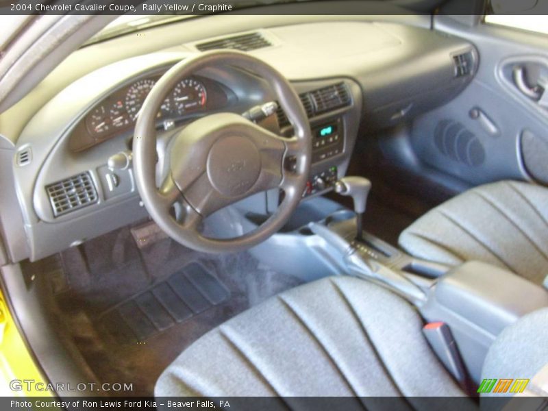 Rally Yellow / Graphite 2004 Chevrolet Cavalier Coupe