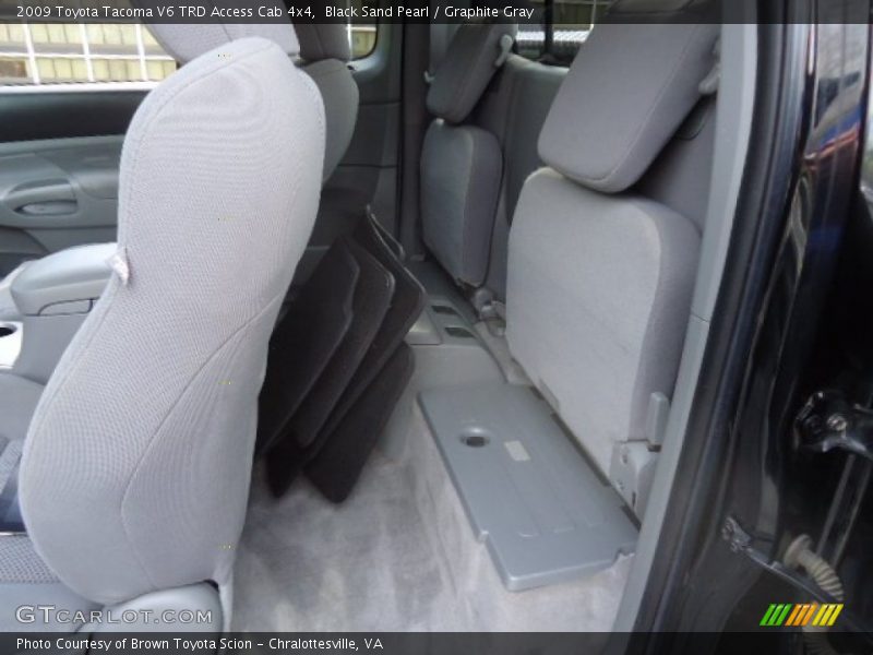 Black Sand Pearl / Graphite Gray 2009 Toyota Tacoma V6 TRD Access Cab 4x4