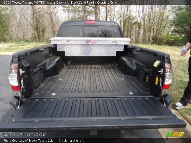 Black Sand Pearl / Graphite Gray 2009 Toyota Tacoma V6 TRD Access Cab 4x4