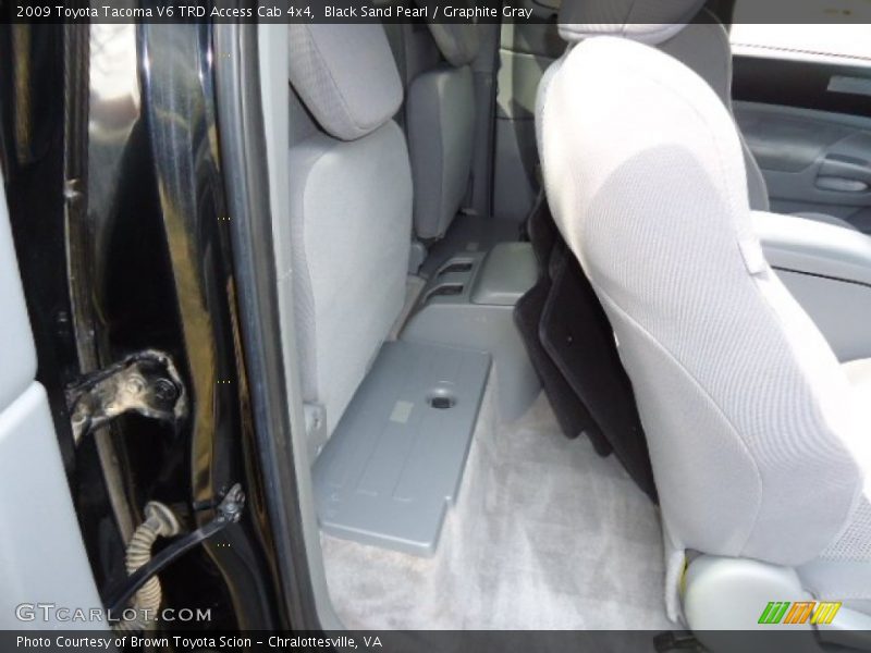 Black Sand Pearl / Graphite Gray 2009 Toyota Tacoma V6 TRD Access Cab 4x4