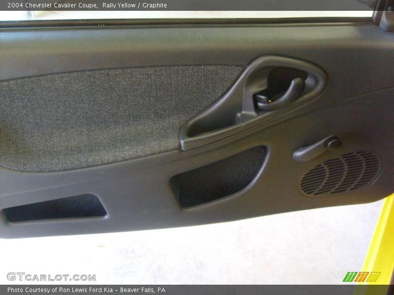 Rally Yellow / Graphite 2004 Chevrolet Cavalier Coupe