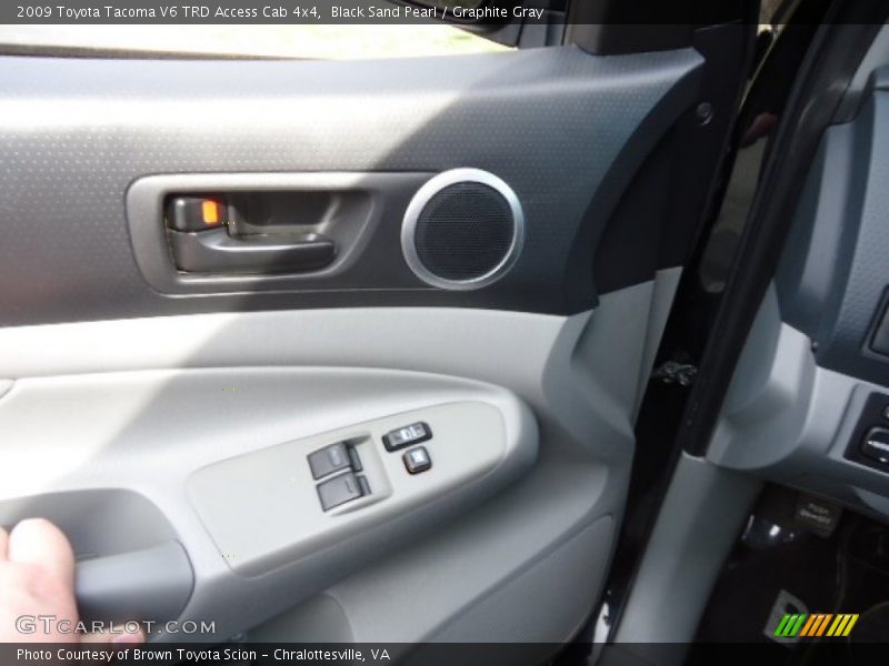 Black Sand Pearl / Graphite Gray 2009 Toyota Tacoma V6 TRD Access Cab 4x4