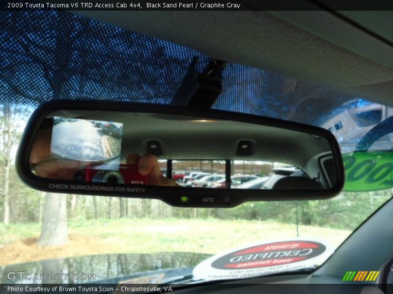 Black Sand Pearl / Graphite Gray 2009 Toyota Tacoma V6 TRD Access Cab 4x4
