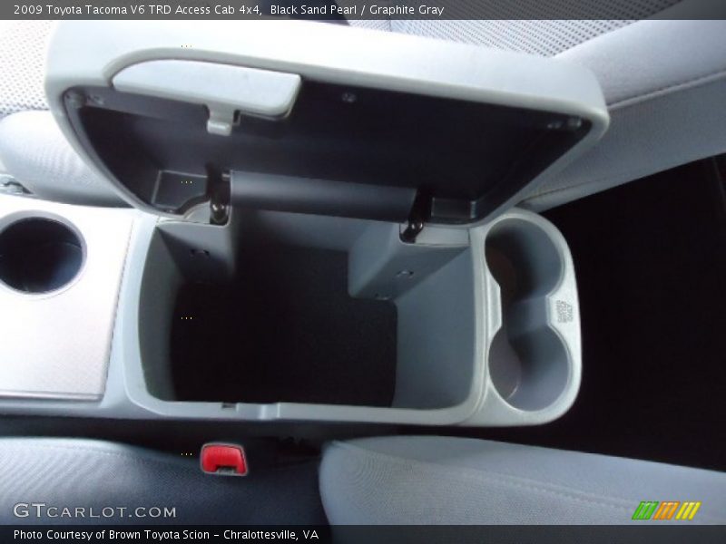 Black Sand Pearl / Graphite Gray 2009 Toyota Tacoma V6 TRD Access Cab 4x4