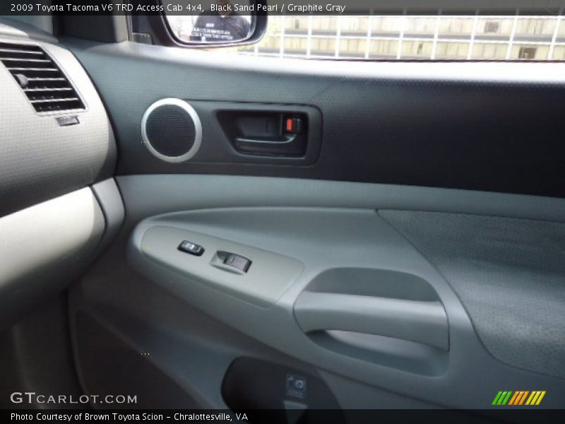 Black Sand Pearl / Graphite Gray 2009 Toyota Tacoma V6 TRD Access Cab 4x4