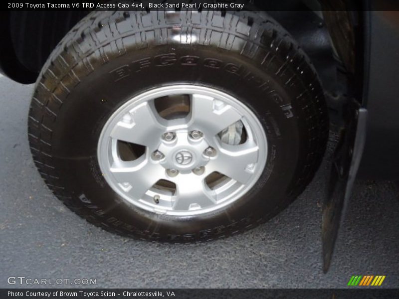 Black Sand Pearl / Graphite Gray 2009 Toyota Tacoma V6 TRD Access Cab 4x4