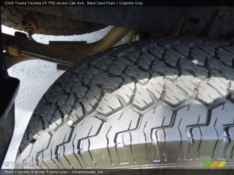 Black Sand Pearl / Graphite Gray 2009 Toyota Tacoma V6 TRD Access Cab 4x4