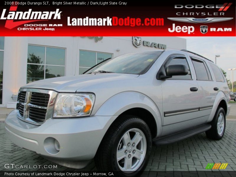 Bright Silver Metallic / Dark/Light Slate Gray 2008 Dodge Durango SLT