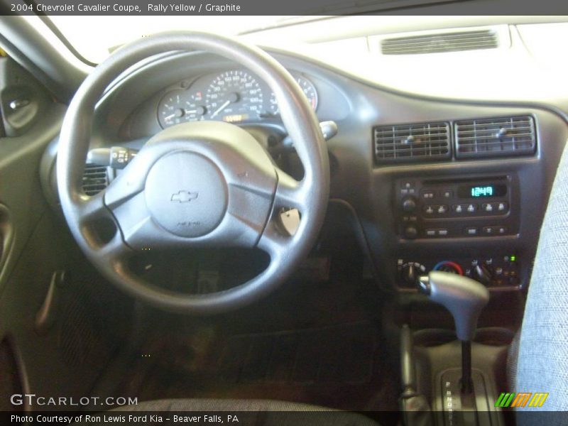Rally Yellow / Graphite 2004 Chevrolet Cavalier Coupe