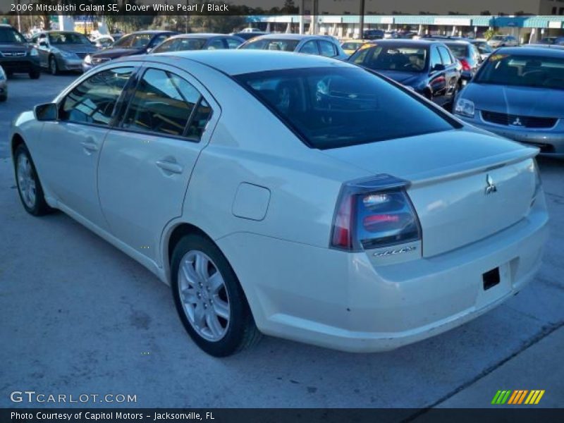 Dover White Pearl / Black 2006 Mitsubishi Galant SE
