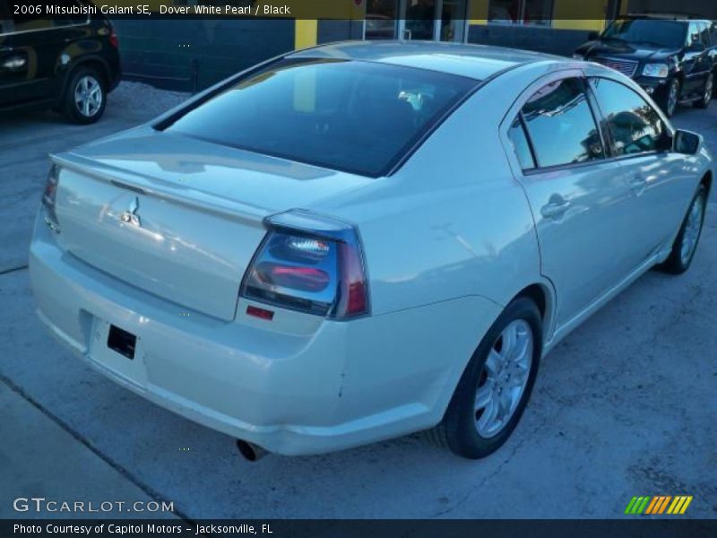 Dover White Pearl / Black 2006 Mitsubishi Galant SE