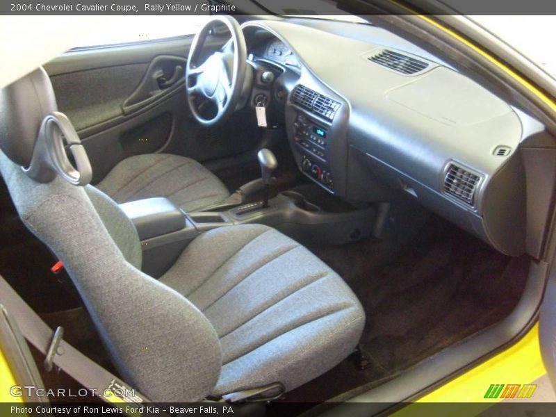 Rally Yellow / Graphite 2004 Chevrolet Cavalier Coupe