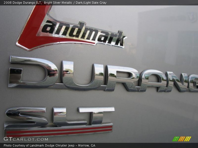 Bright Silver Metallic / Dark/Light Slate Gray 2008 Dodge Durango SLT