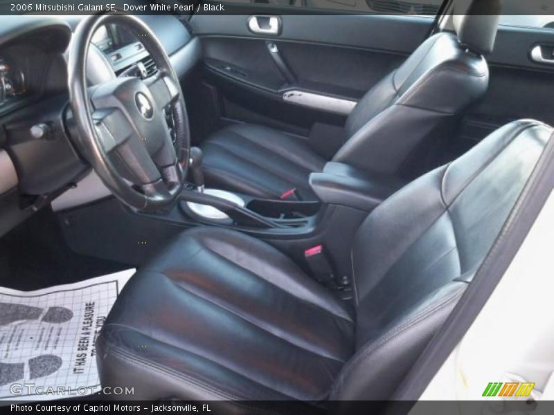 Dover White Pearl / Black 2006 Mitsubishi Galant SE