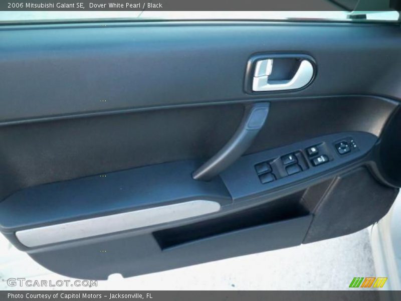 Dover White Pearl / Black 2006 Mitsubishi Galant SE