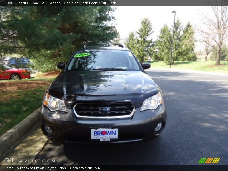 Obsidian Black Pearl / Off Black 2006 Subaru Outback 2.5i Wagon