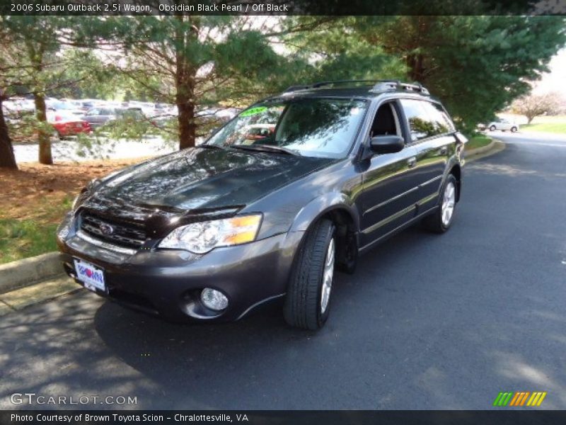 Obsidian Black Pearl / Off Black 2006 Subaru Outback 2.5i Wagon
