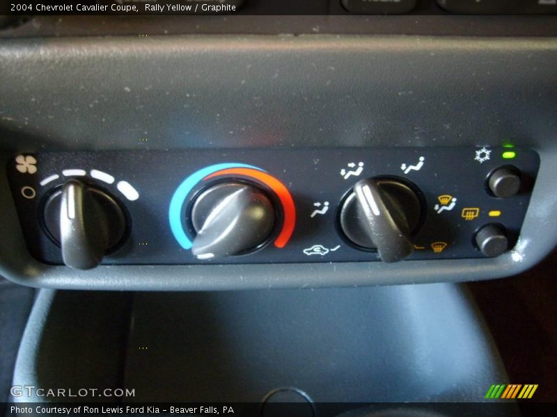 Rally Yellow / Graphite 2004 Chevrolet Cavalier Coupe
