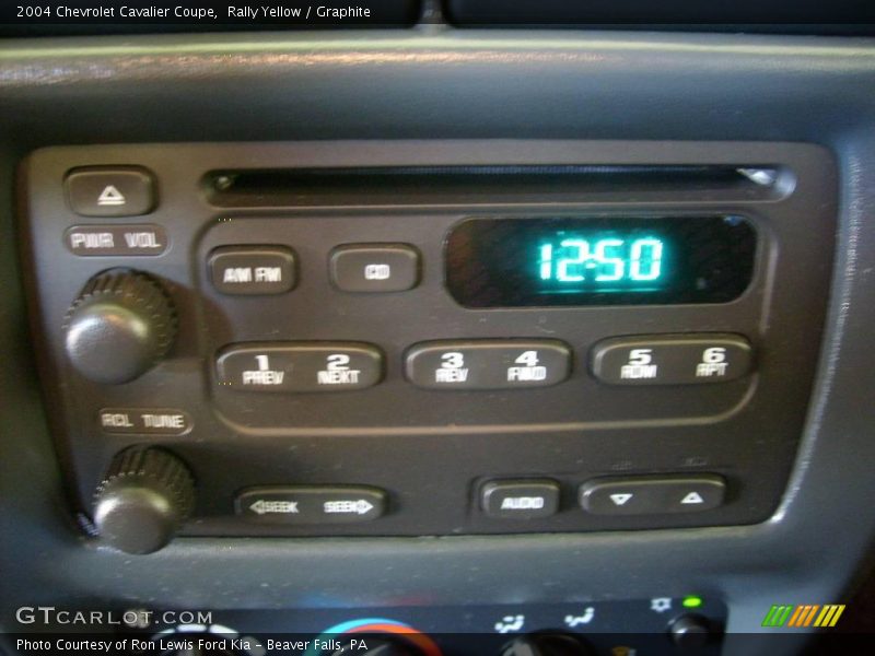 Rally Yellow / Graphite 2004 Chevrolet Cavalier Coupe
