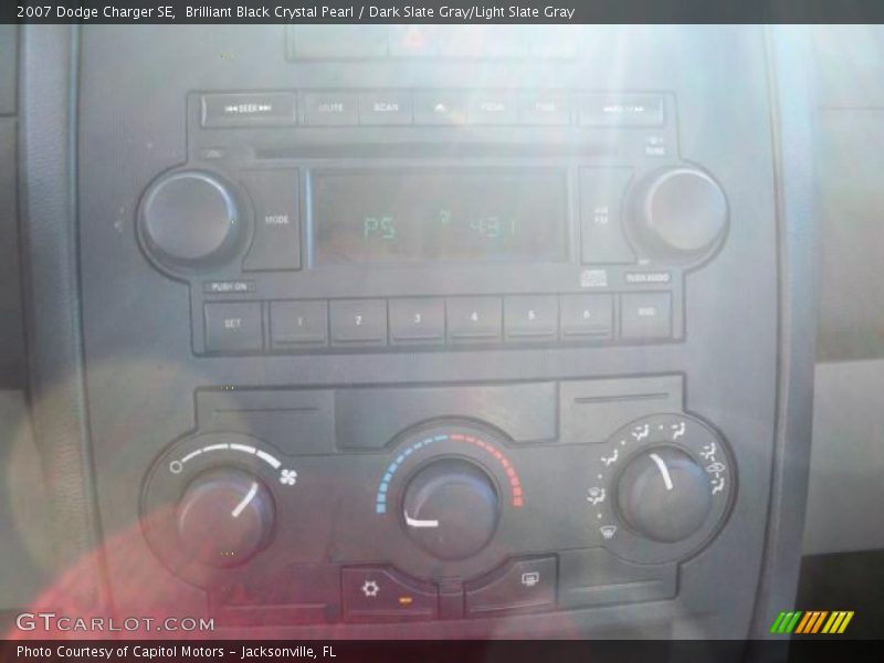 Brilliant Black Crystal Pearl / Dark Slate Gray/Light Slate Gray 2007 Dodge Charger SE