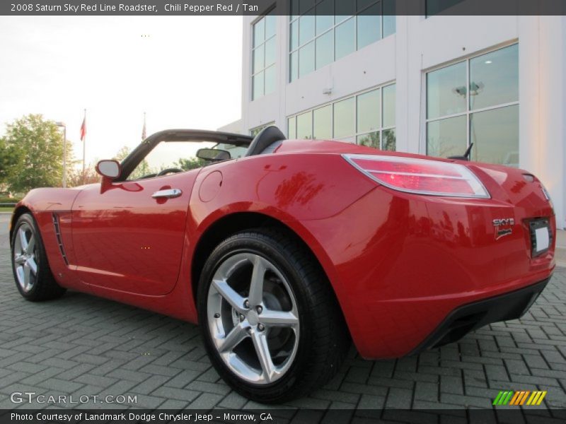 Chili Pepper Red / Tan 2008 Saturn Sky Red Line Roadster