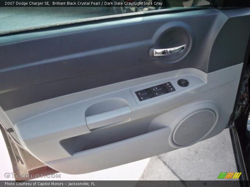 Brilliant Black Crystal Pearl / Dark Slate Gray/Light Slate Gray 2007 Dodge Charger SE