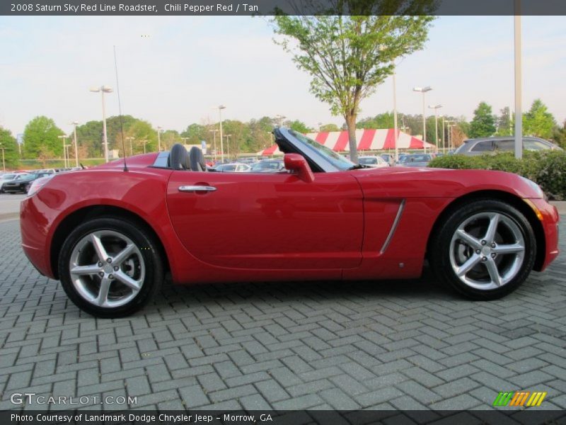 Chili Pepper Red / Tan 2008 Saturn Sky Red Line Roadster