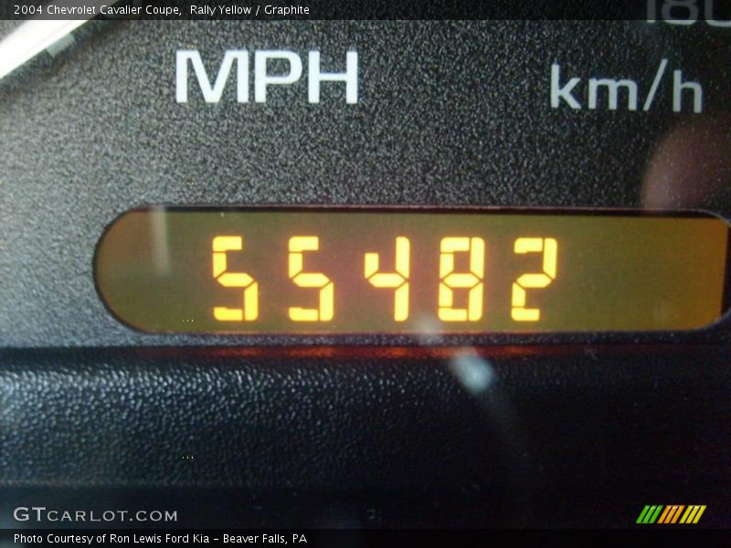 Rally Yellow / Graphite 2004 Chevrolet Cavalier Coupe