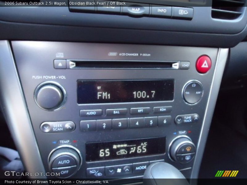 Obsidian Black Pearl / Off Black 2006 Subaru Outback 2.5i Wagon