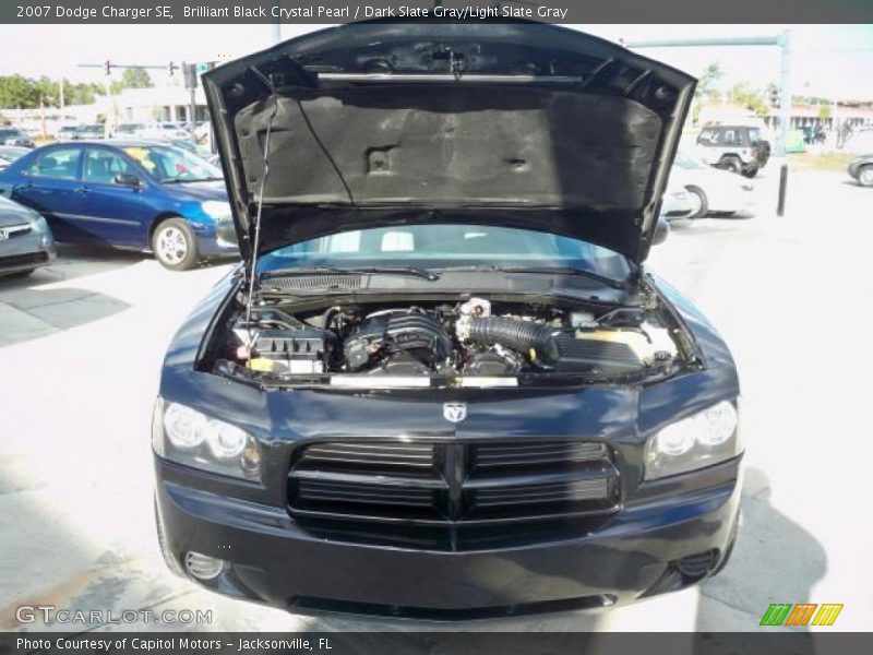 Brilliant Black Crystal Pearl / Dark Slate Gray/Light Slate Gray 2007 Dodge Charger SE