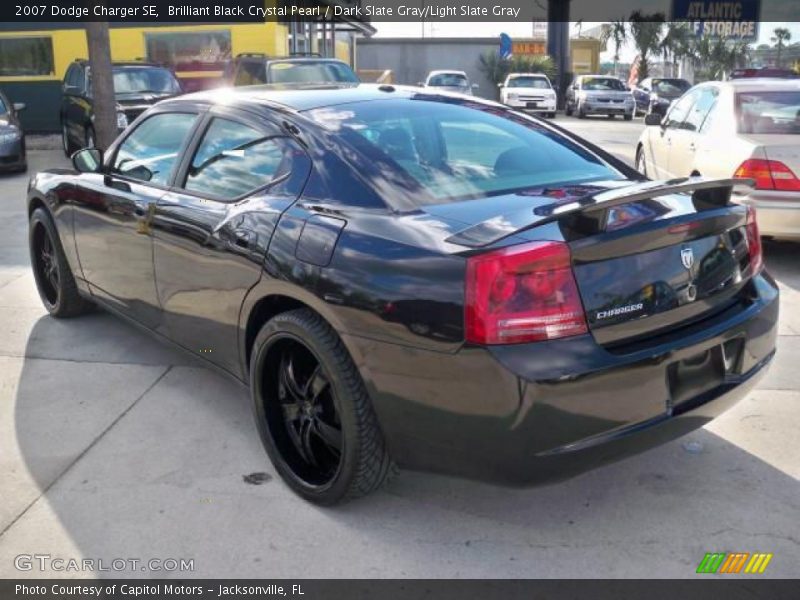 Brilliant Black Crystal Pearl / Dark Slate Gray/Light Slate Gray 2007 Dodge Charger SE