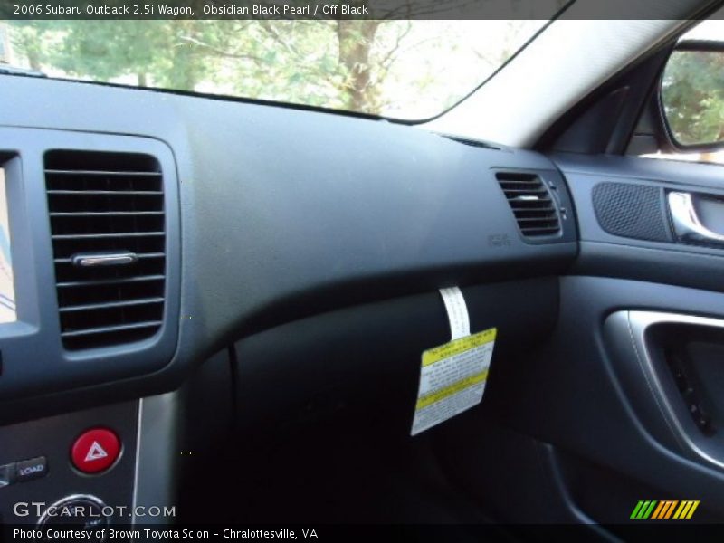Obsidian Black Pearl / Off Black 2006 Subaru Outback 2.5i Wagon