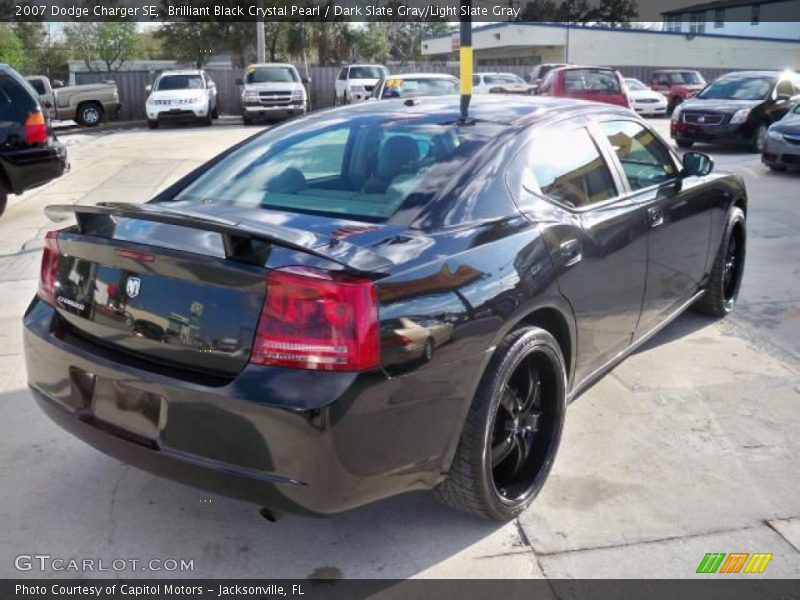 Brilliant Black Crystal Pearl / Dark Slate Gray/Light Slate Gray 2007 Dodge Charger SE