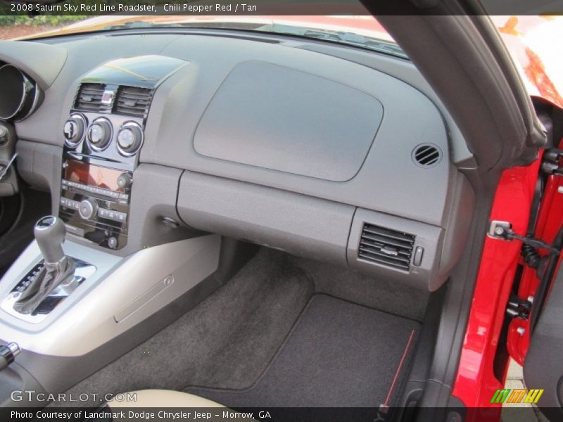 Dashboard of 2008 Sky Red Line Roadster
