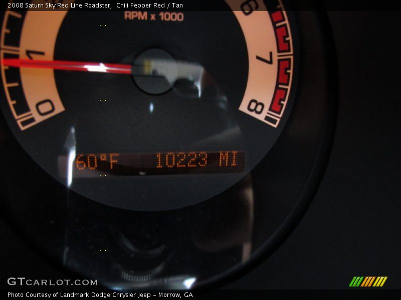 Chili Pepper Red / Tan 2008 Saturn Sky Red Line Roadster