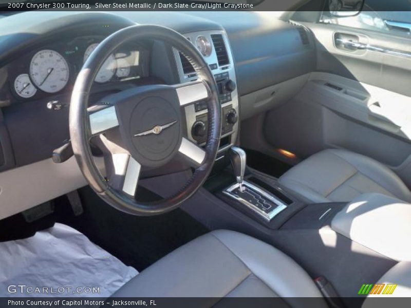 Silver Steel Metallic / Dark Slate Gray/Light Graystone 2007 Chrysler 300 Touring