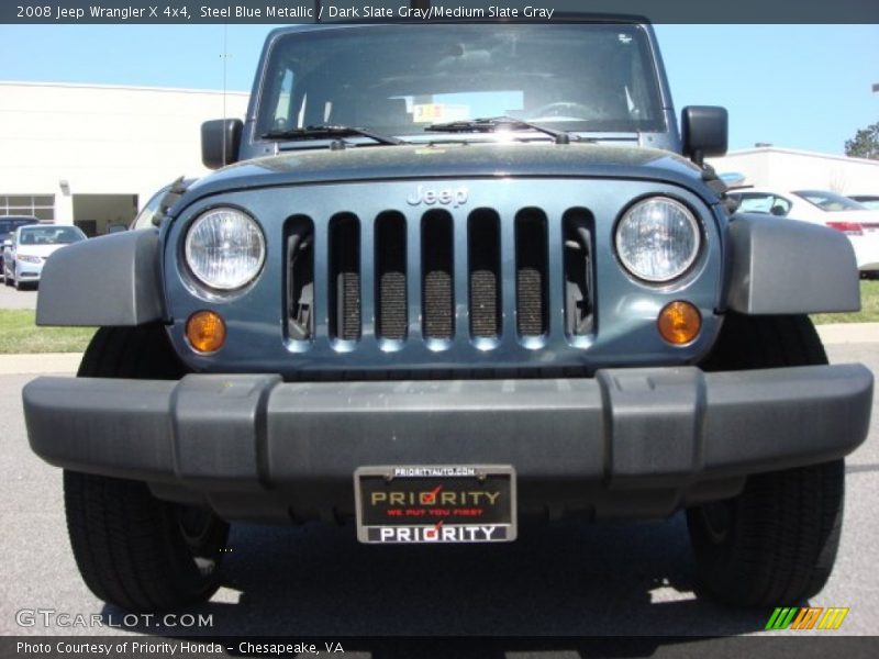 Steel Blue Metallic / Dark Slate Gray/Medium Slate Gray 2008 Jeep Wrangler X 4x4