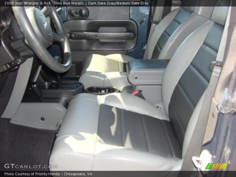 Steel Blue Metallic / Dark Slate Gray/Medium Slate Gray 2008 Jeep Wrangler X 4x4