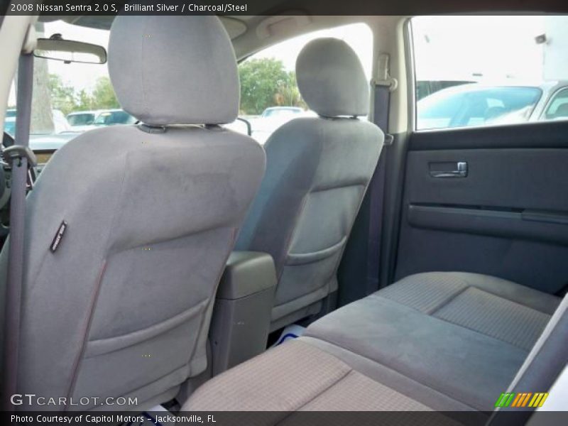 Brilliant Silver / Charcoal/Steel 2008 Nissan Sentra 2.0 S